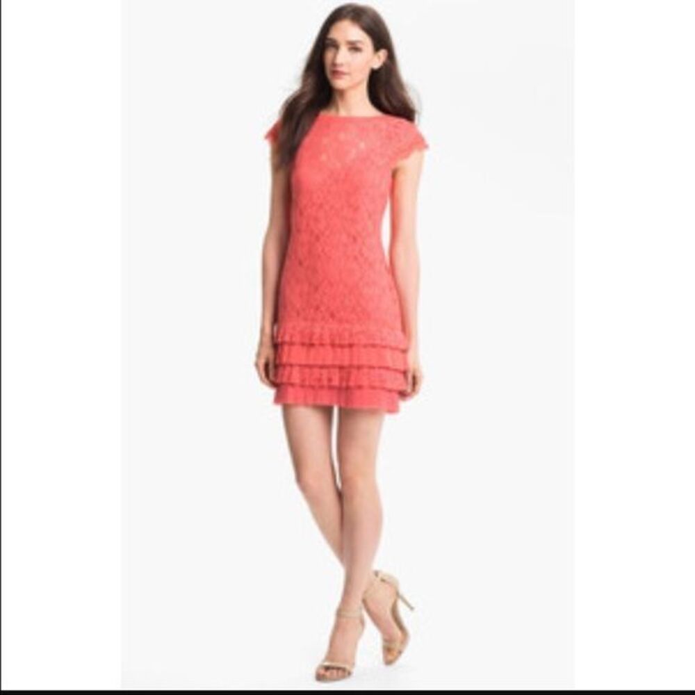 Lace tiered dress